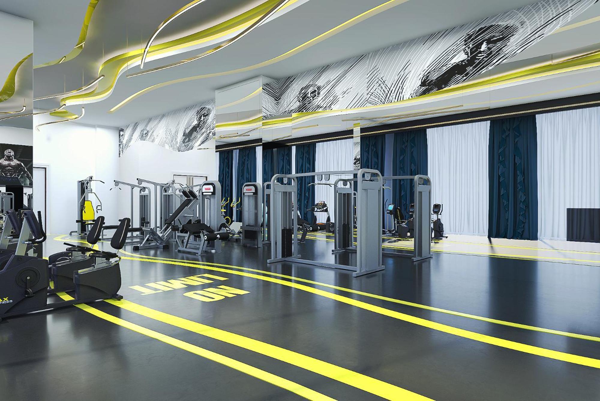 Royal M Al Aqah Beach Resort By Gewan Екстер'єр фото The gym at the hotel